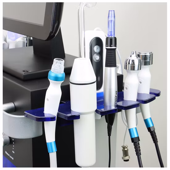 Macchina professionale per peeling Apua a getto di ossigeno con acqua leggera a 5 colori con analizzatore della pelle